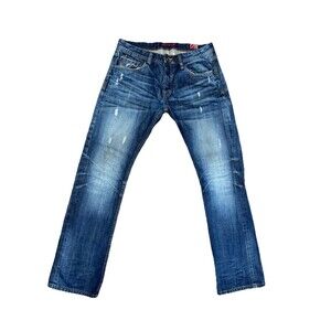 Cult Of Individuality Japanese Selvedge Denim Rebel Straight Jeans Men's 33X34